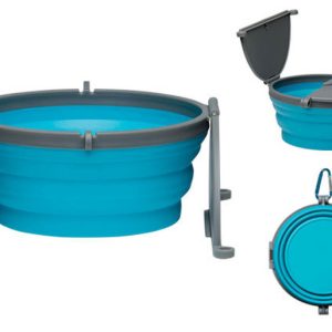 Bella Roma - Collapsible Travel Dog Bowls - Single & Double Diners - 2 Colors - 3 Sizes