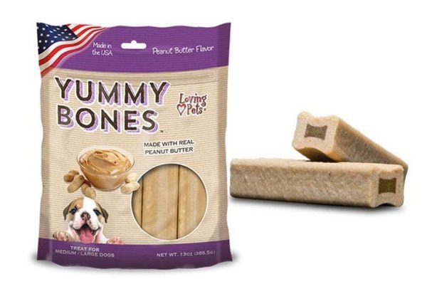 Yummy Bones - Peanut Butter-Filled Dog Bones (13 oz. Bag)