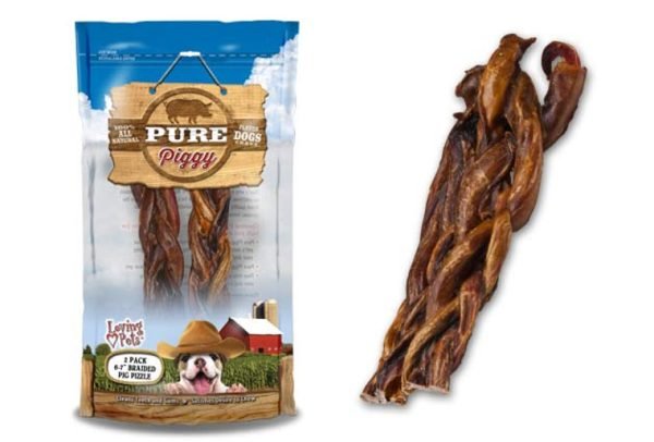 Pure Piggy Braided Pig Pizzle (2 Pack)