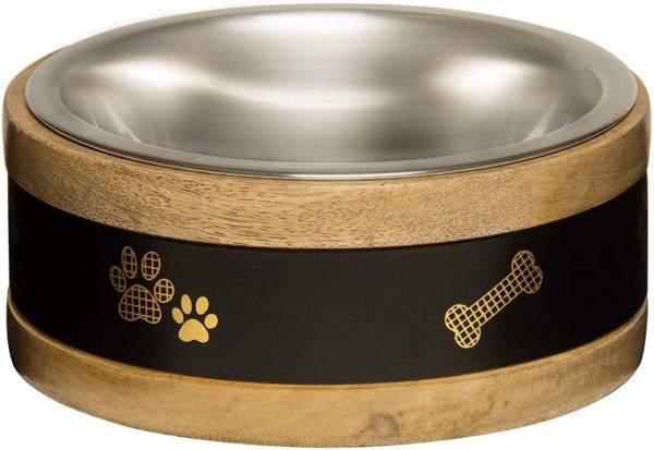 Wooden Ring Dog Bowl