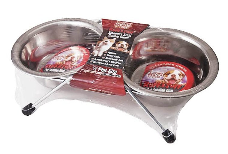 Ruff N' Tuff Double Cat Diner Packaged 1/2 pint