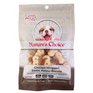 Nature's Choice® - Chicken Wrapped Sweet Potato Biscuit Treat for Dogs