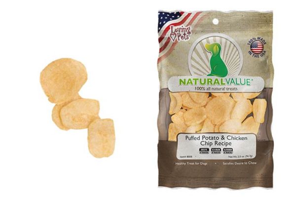 Natural Value Puffed Potato & Chicken Chips for Dogs