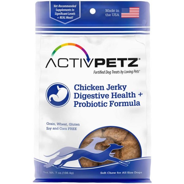 Activpetz - Chicken Jerky Dog Treats (Digestive and Probiotic Formula)